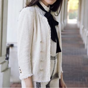 ZARA CREAM TWEED JACKET